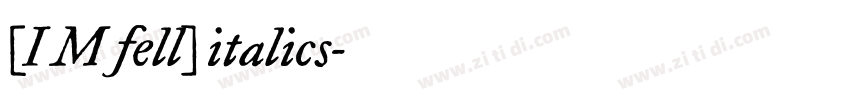 (I M fell) italics字体转换